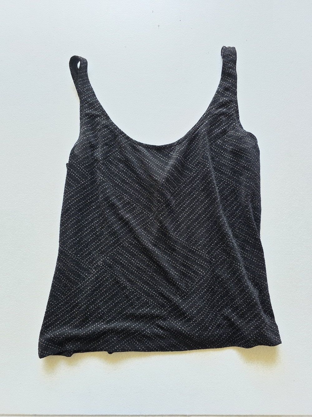 Alex Evenings Vintage Whimsigoth Women’s Black Sparkle Tank Top